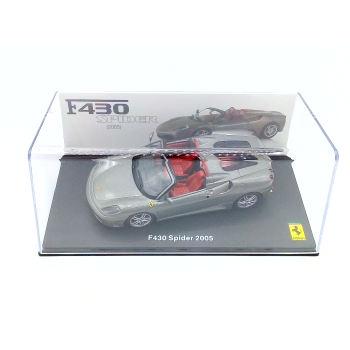 Ferrari F430 Spider 2005 gray metallic - skala 1:43 - Altaya